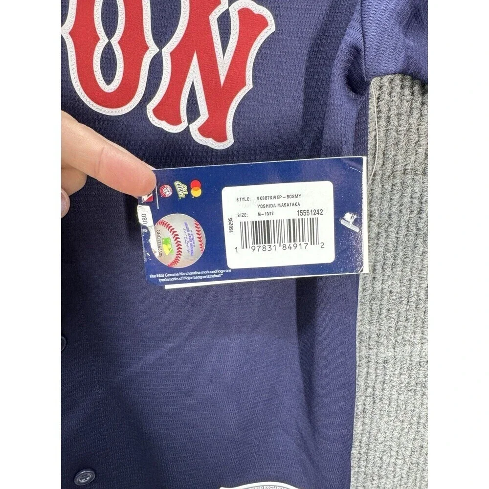Masataka Yoshida #7 Boston Red Sox Jersey Youth Medium 10/12 MLB Baseball NEW - Picture 3 of 7